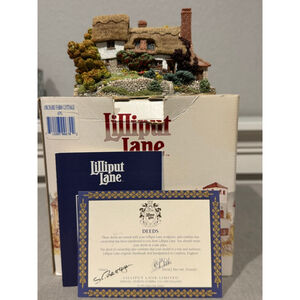 Lilliput Lane Orchard Farm Cottage Decor with deed